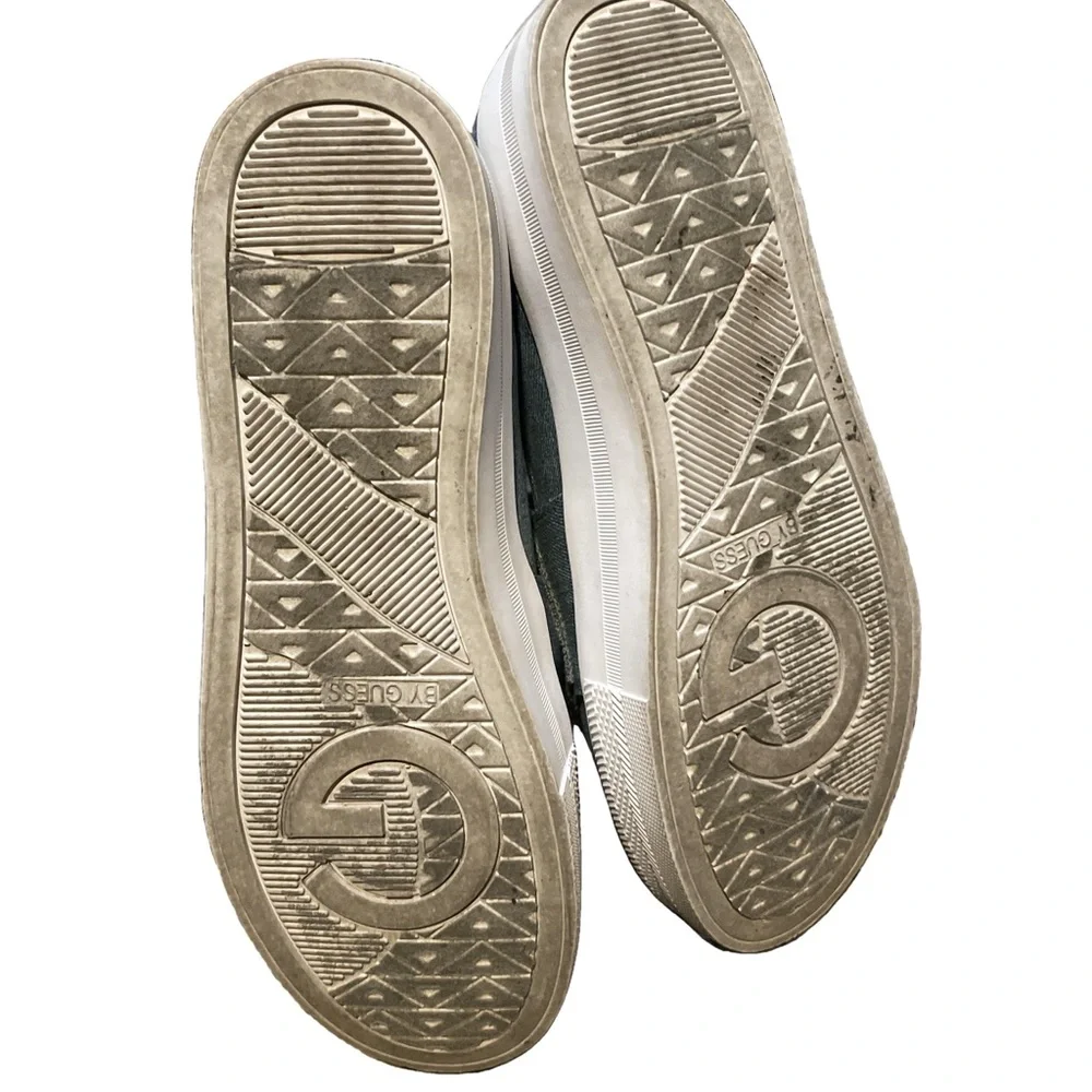 G by Guess Denim Platform Slip On Sneakers Woman’s 10